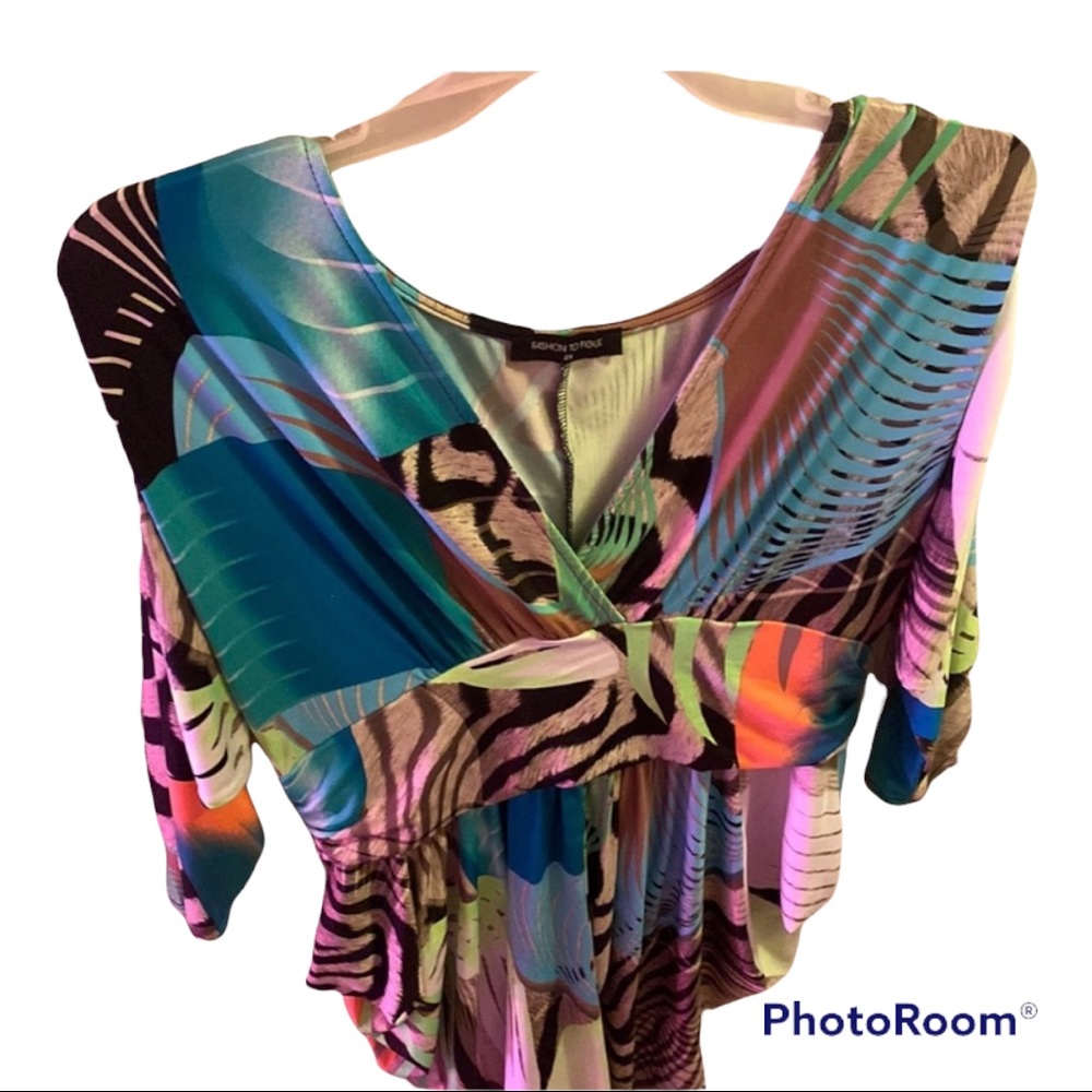 Jamaican multi color mini dress